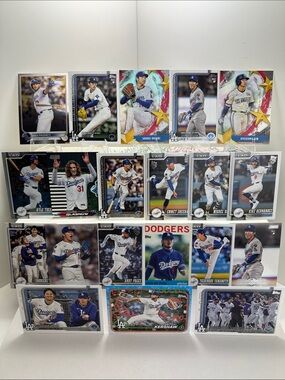 Shohei Ohtani SMLB Dodgers lot of 20+ Sasaki & Kim Rookies/Yamamoto/Andy Pages